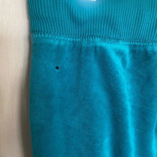 Denim velour tracksuit like new, petrol color, size M
