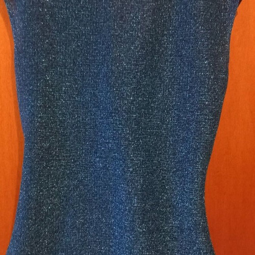 Women's blouse new, size L, black and blue