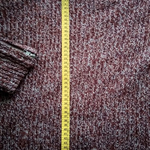 Pull & Bear cropped oversized shirt like new, burgundy and white