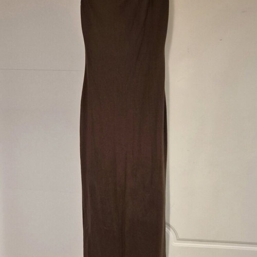 Long elastic brown dress like new