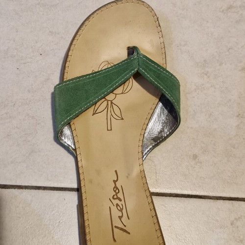 Tresor women's sandals used, size 37, green