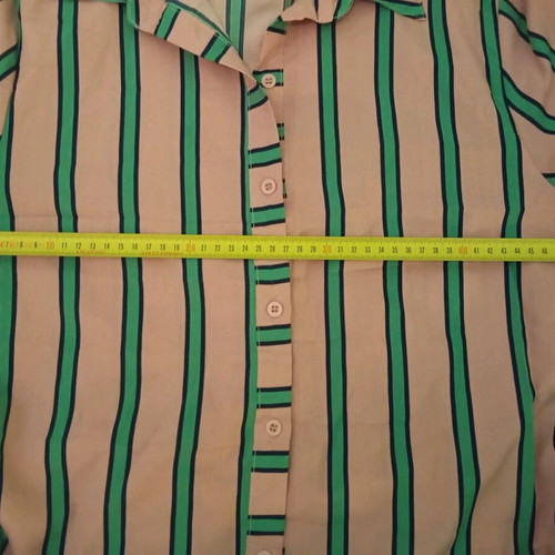 Vintage • maxi striped shirt dress • L/XL