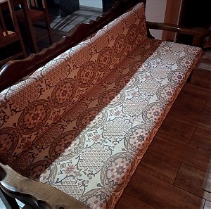 Vintage 3θέσιος  καναπές-κρεβάτι με αποθηκευτικό χώρο.