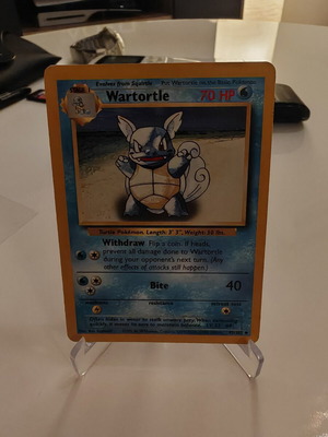 Pokémon TCG Wartotle Base Set card like new