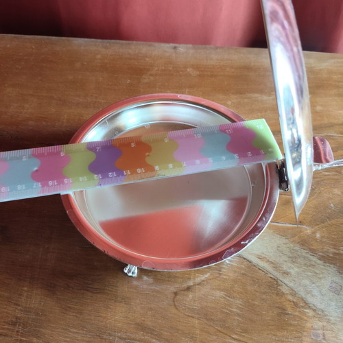 Vintage Silver-Plated Serving Dish with Lid and Decorative Handle