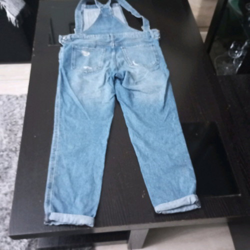 Denim overalls size 34 Bershka like new, blue