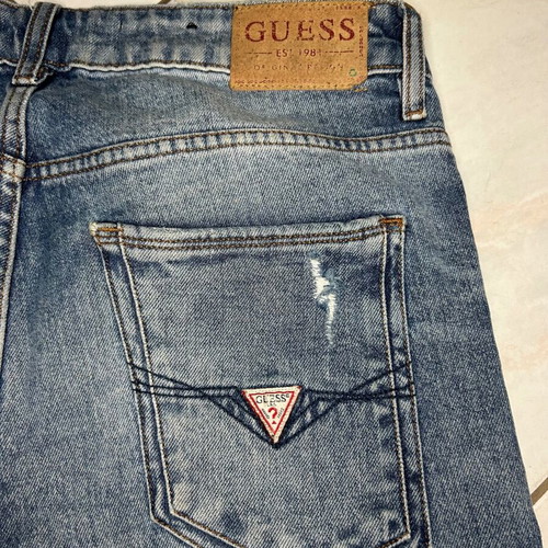 Guess men's jeans used, size Large, blue