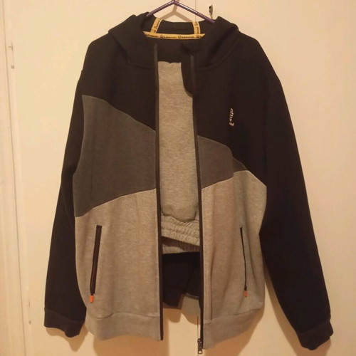 Admiral men's tracksuit set elegant size L like new, black and gray
