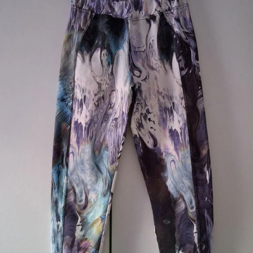 Set of colorful women's leggings size Large, like new, Bodymove & Glamour