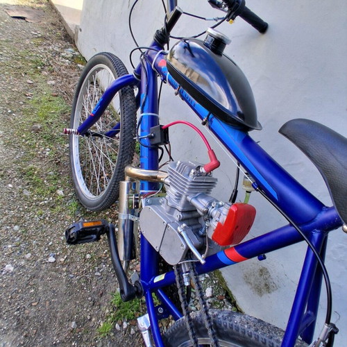 Μοτοποδήλατο αγωνιστικό 85cc σαν καινούργιο, μπλε, αυτόματο