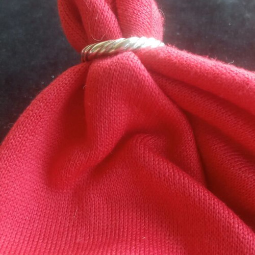 Ring in wedding band style silver 925 vintage size 47 like new