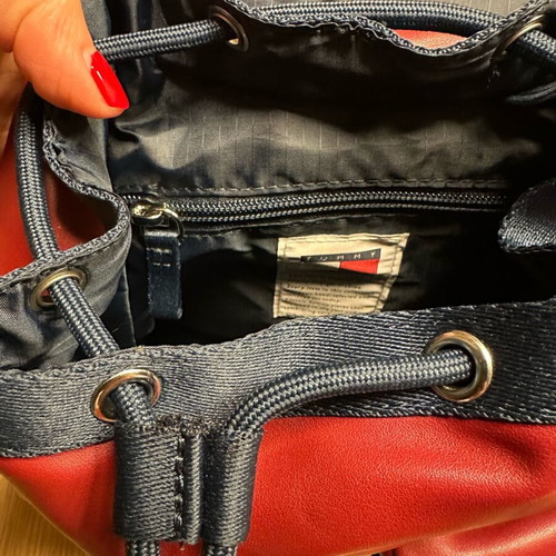 Tommy Jeans Heritage Flap Backpack burgundy like new