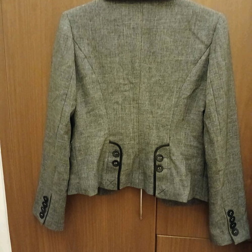 Set jacket, skirt and pants gray, size 38, like new