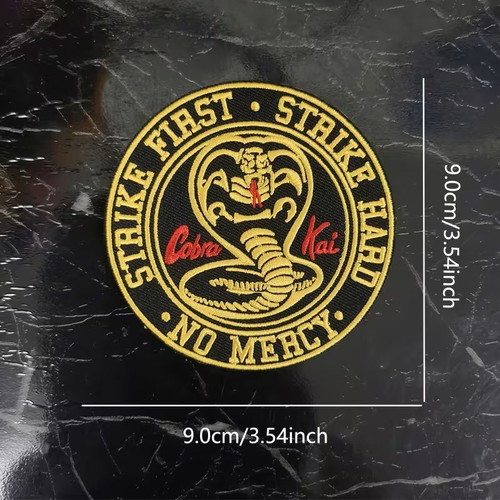Cobra Kai Embroidered Patch thermo-adhesive, new