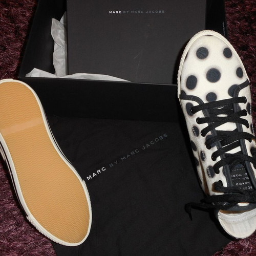 Marc Jacobs sneakers sport style new, size 37, black and white