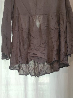 Blouse khaki with back tie like new, size S