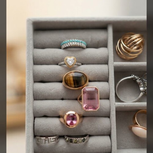 7 Gold-Plated Ring like new