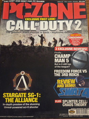 Pc Zone magazine May 2005 like new