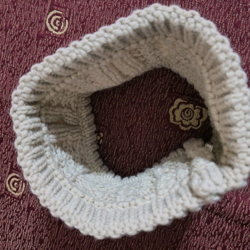 Wool hairband like new, beige