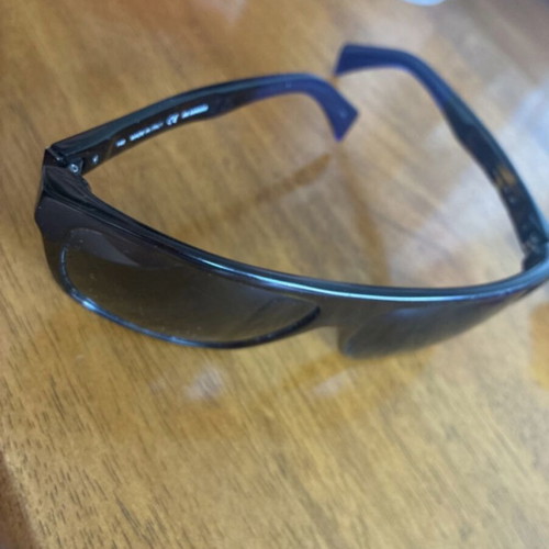 Jil Sander sunglasses, black and blue