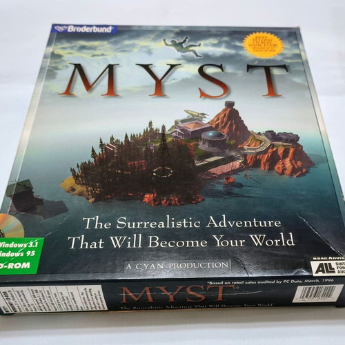 Myst PC Big Box περιπέτεια μεταχειρισμένο, πολύ καλή κατάσταση