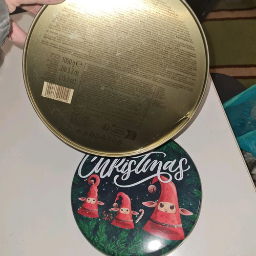 Metal box large like new with lid