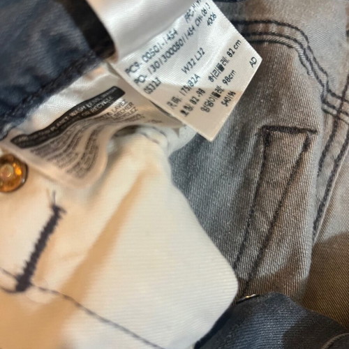 Levi's 501 Mens Jeans Used Size W32 L32 Blue Gray
