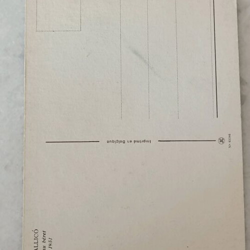 Ferran Callico postcard like new, rare find