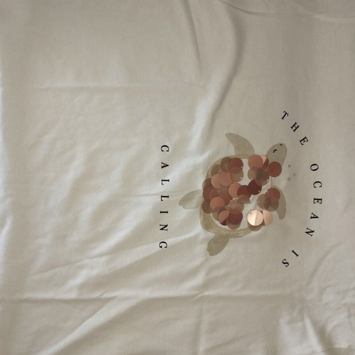 MNG by Mango children's T-shirt with sequins, size 11-12 years, white, like new