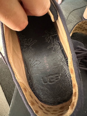 Ugg Cali Wing-Toe Derby shoes like new, navy blue, men's casual leather
