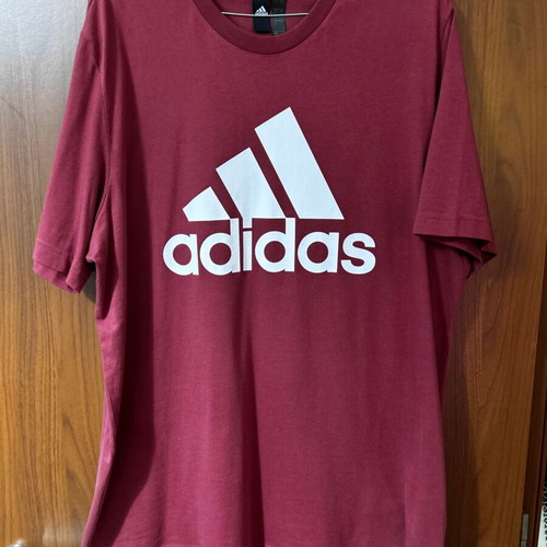 Adidas short-sleeve burgundy shirt like new, size L