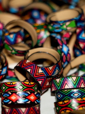 Handmade painted rings new, pack of 60 pieces