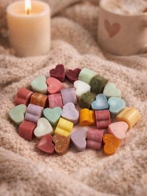 Wax melts mini καρδιές 50g, 30 τμχ κατόπιν παραγγελίας