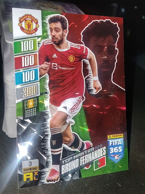 Bruno Fernandes Top Master 2022 Panini Adrenalyn XL FIFA 365 card like new