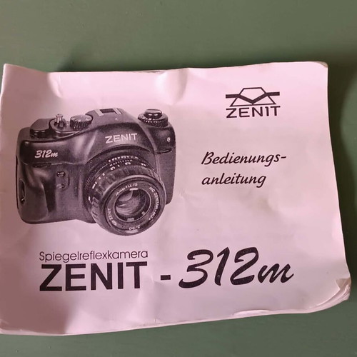 Zenit 312m analog camera with Zenitar f/2 lens used