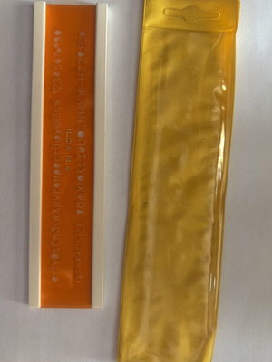 Stencil με ελληνική γραμματοσειρά πεζά και κεφαλαία και αριθμοί N4 καινούργιο