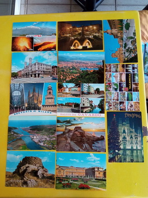 Καρτποστάλ QSL μεταχειρισμένες, πακέτο 13 από Ιταλία