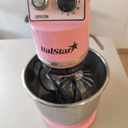 Italstar pastry mixer 7L used with stainless steel bowl