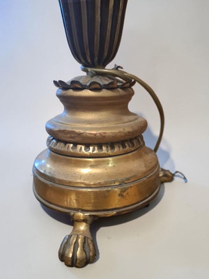 Bronze table lamp neoclassical style used, 48 cm