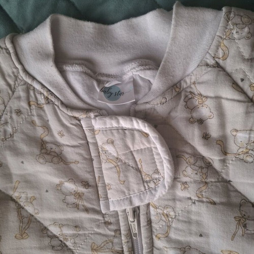 Baby Star sleeping bag white-beige with bears No 1 like new