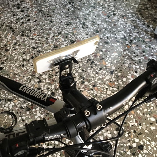 Mobile Phone Mount for Bicycle Used, Aluminum Stem Attachment