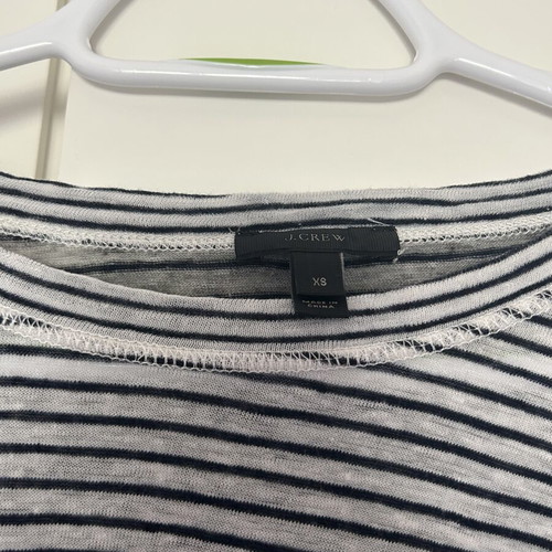 J.CREW striped blouse used, gray and blue, size XS