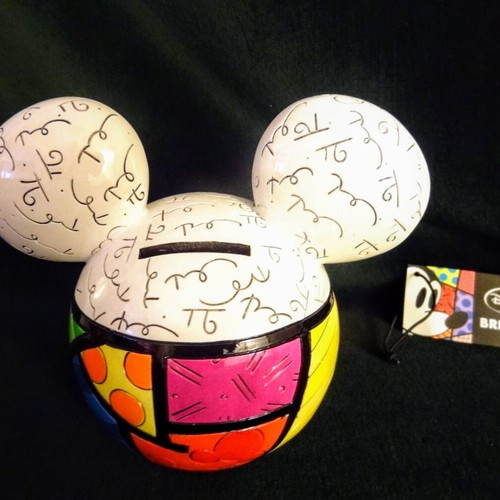 Disney/Britto Mickey Mouse head money bank by Enesco
