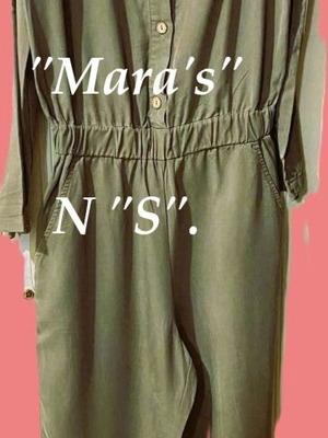 Mara's Collection jumpsuit size N S like new, cotton khaki