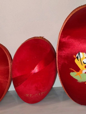 Easter fabric eggs used, Greek handmade hand-painted