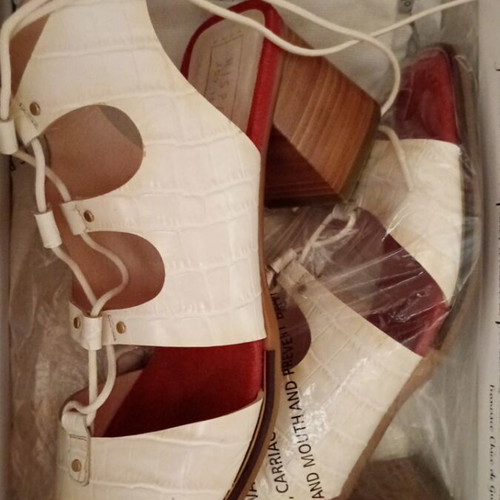 Hispanitas sandals size 39 new, white and beige