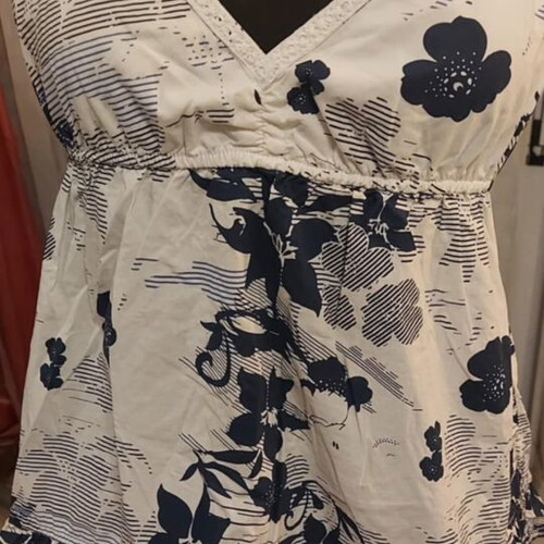 Tommy Hilfiger summer top size M like new, blue and white