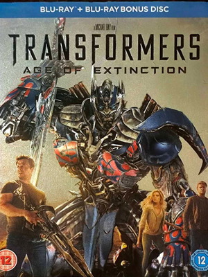 Transformers Age of Extinction Blu-Ray μεταχειρισμένο, αγγλικοί υπότιτλοι, διπλός δίσκος