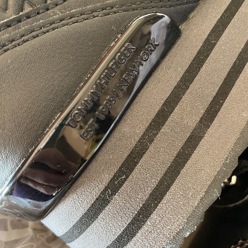 Tommy Hilfiger black platform sneakers