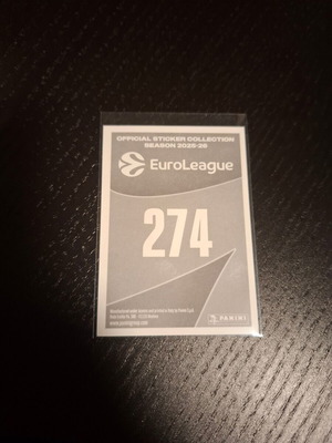 Cedi Osman Euroleague Panini αυτοκόλλητο καινούργιο